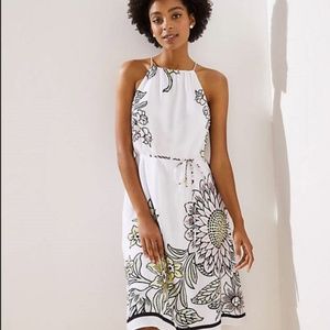 GARDEN HALTER SWING DRESS NWT